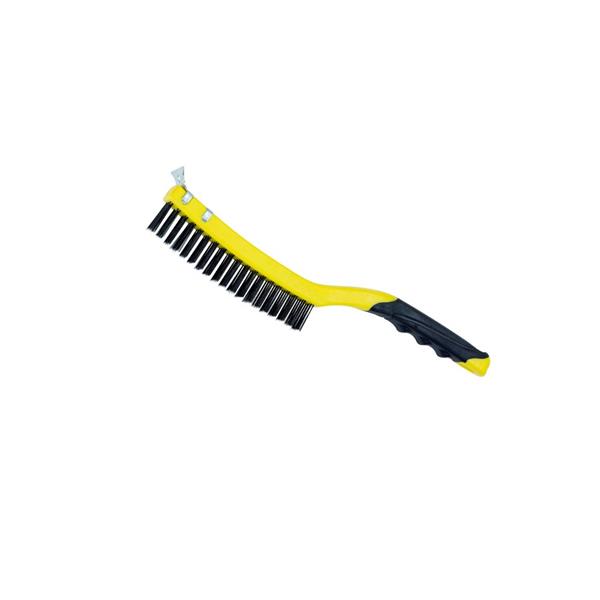 ESCOVA DE AÇO COM RASPADOR CABO EMBORRACHADO 101293 26250 